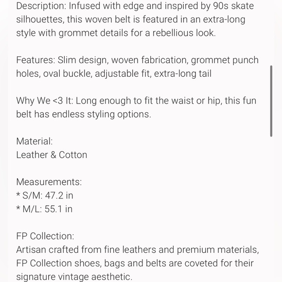 Free People Avril Grommet Belt - Picture 5 of 5